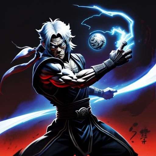 Manga Monkey Raiden in Cel-Shaded Style