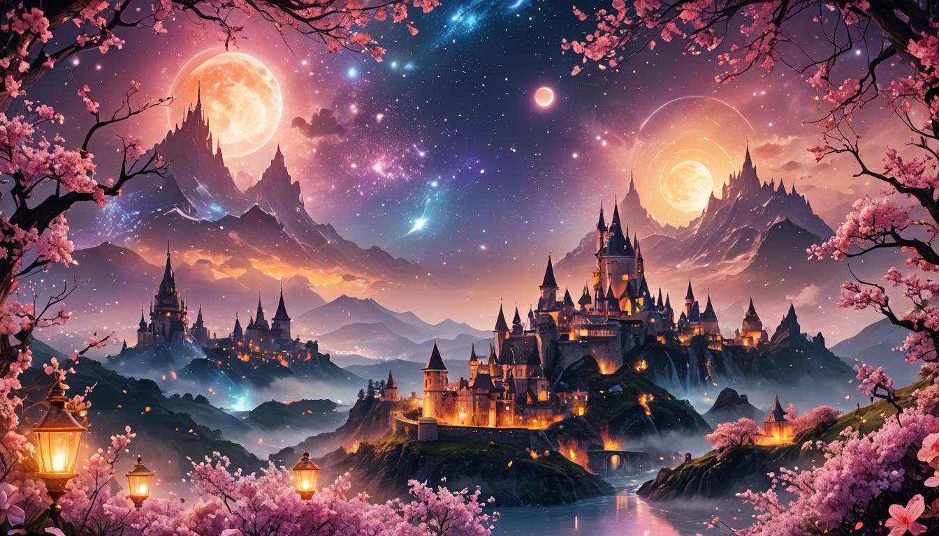 Magical Background Art: Stunning AI Creation