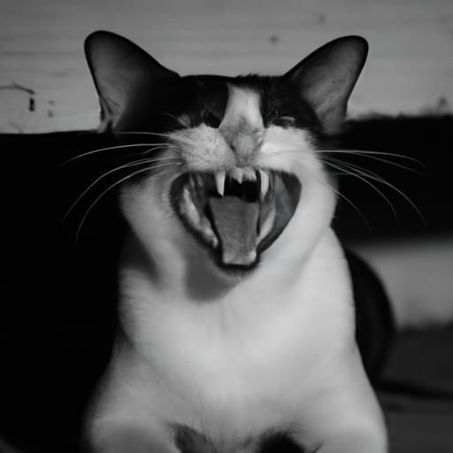 Scary Cat: An AI-Generated Horror Image