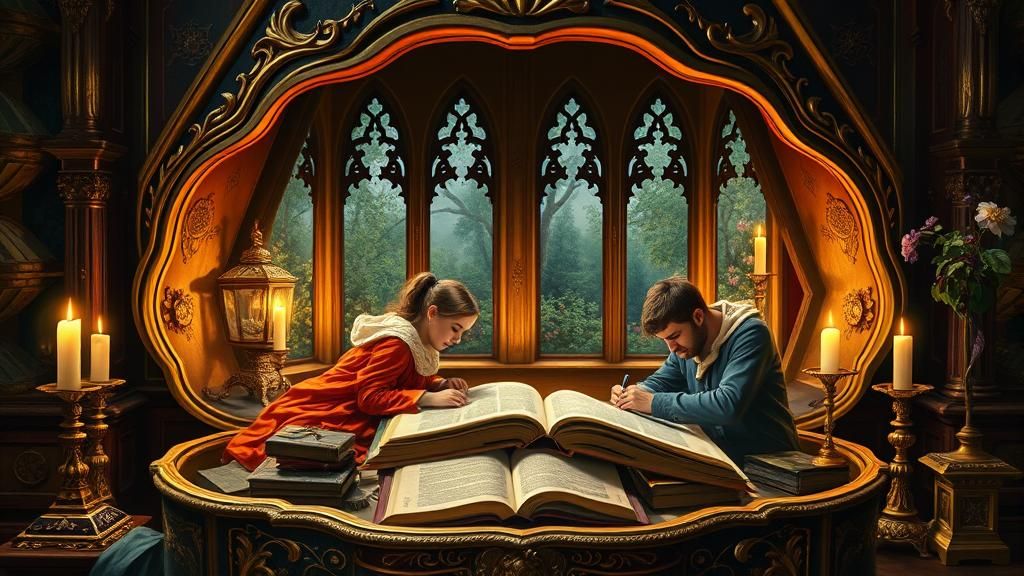 Baroque Clamshell Reveals Gospel Illustration Scene