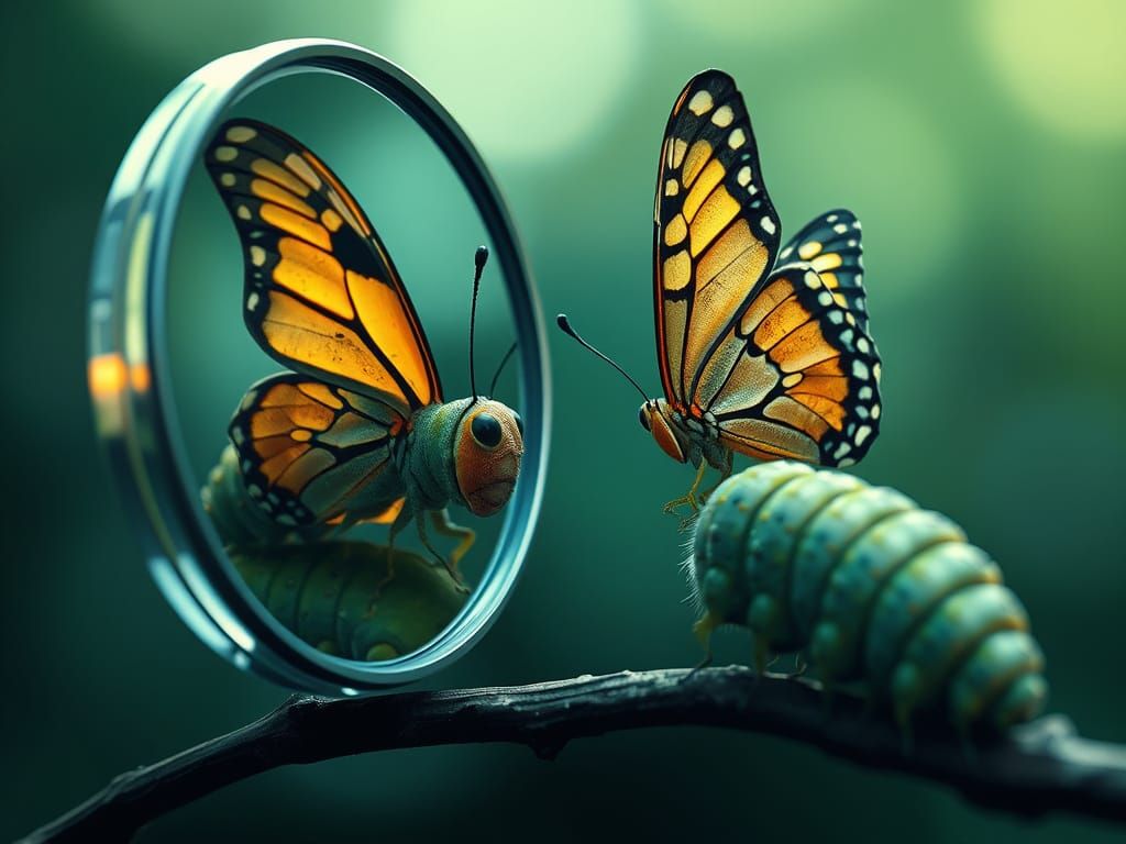 Caterpillar's Reflection: Anticipating Transformation