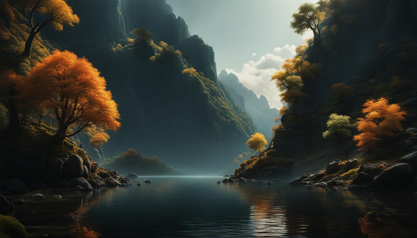 Beautiful Natural View in Octane Render Style