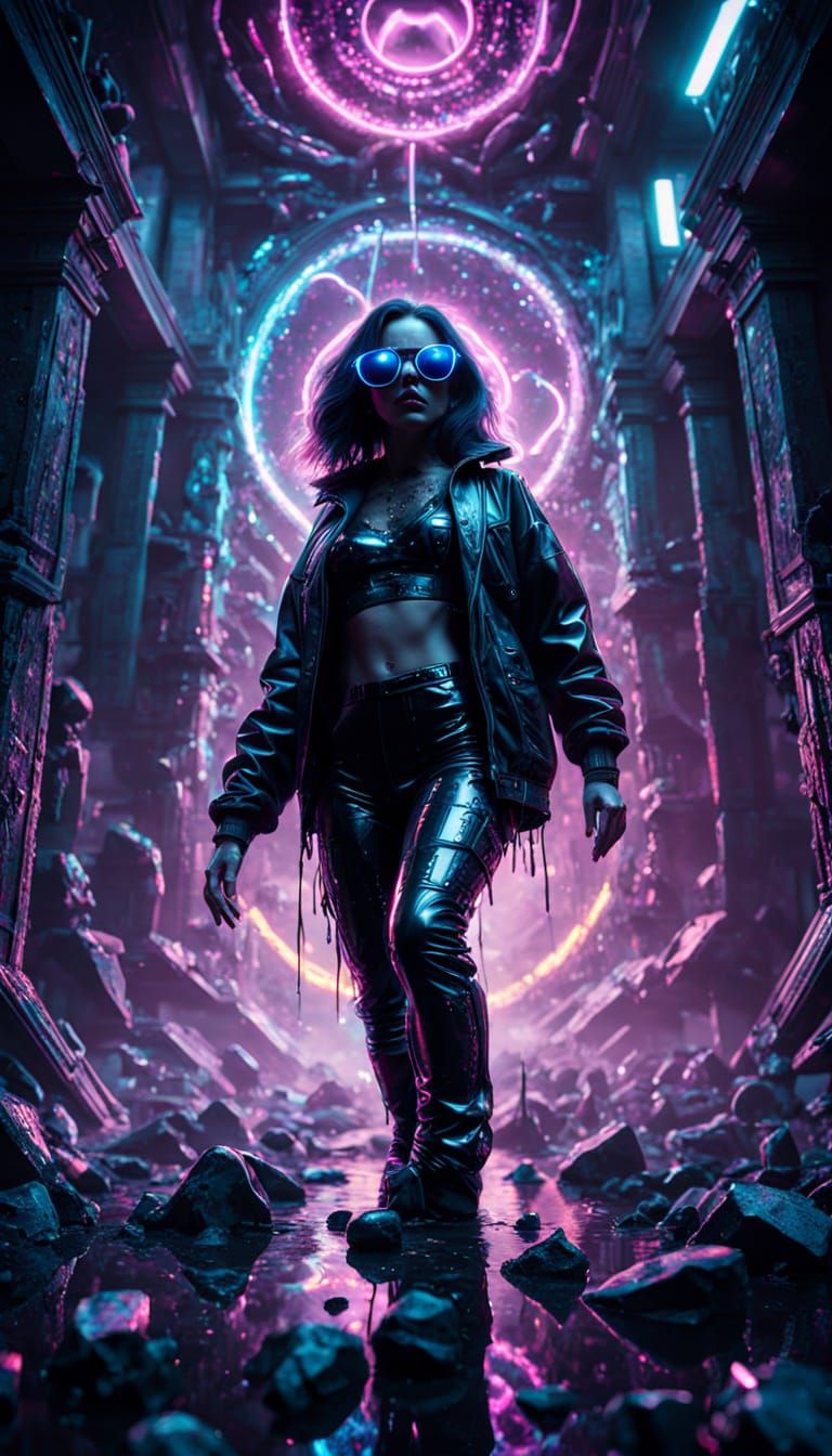 Glowing Prism of Doom in a Gothic Sci-Fi World