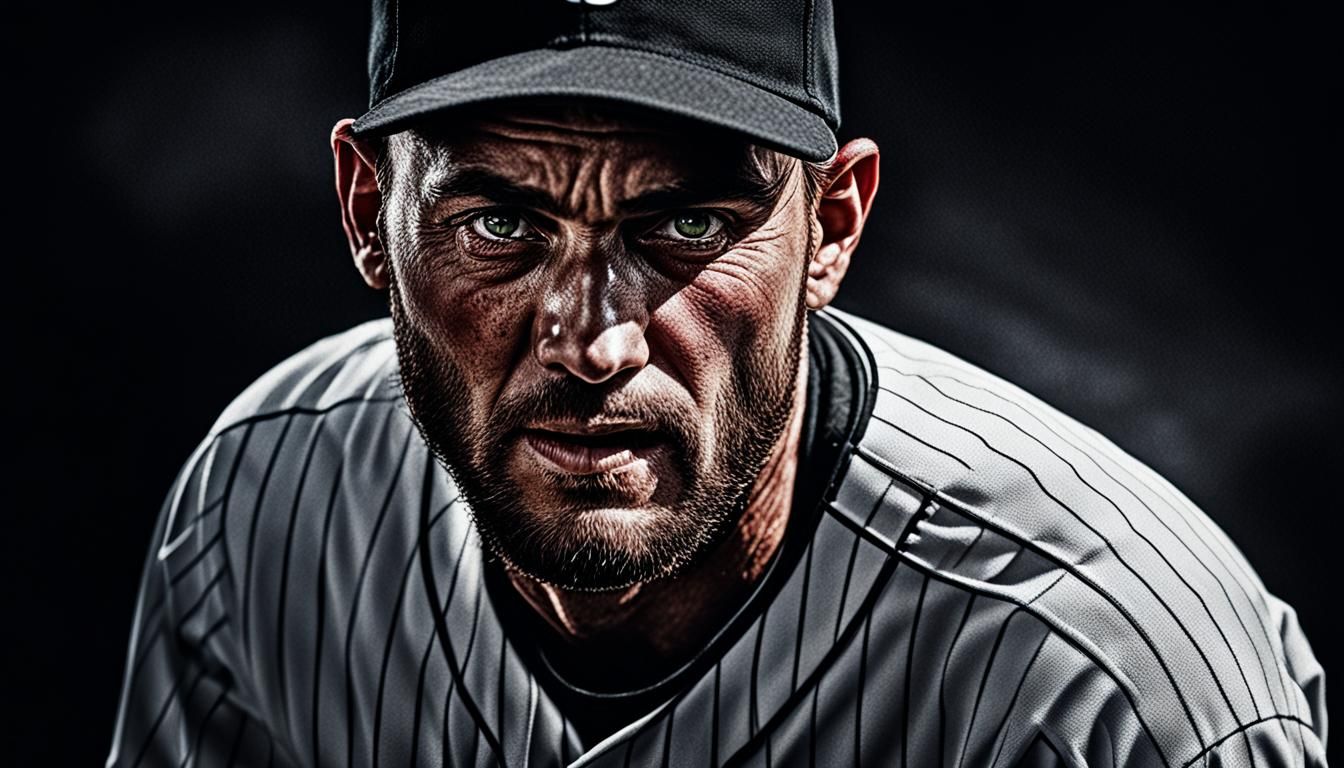 Baseball Player in Action: Dynamic Sports Photography