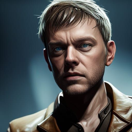 Damon Albarn: 3D Game Cinematic Render