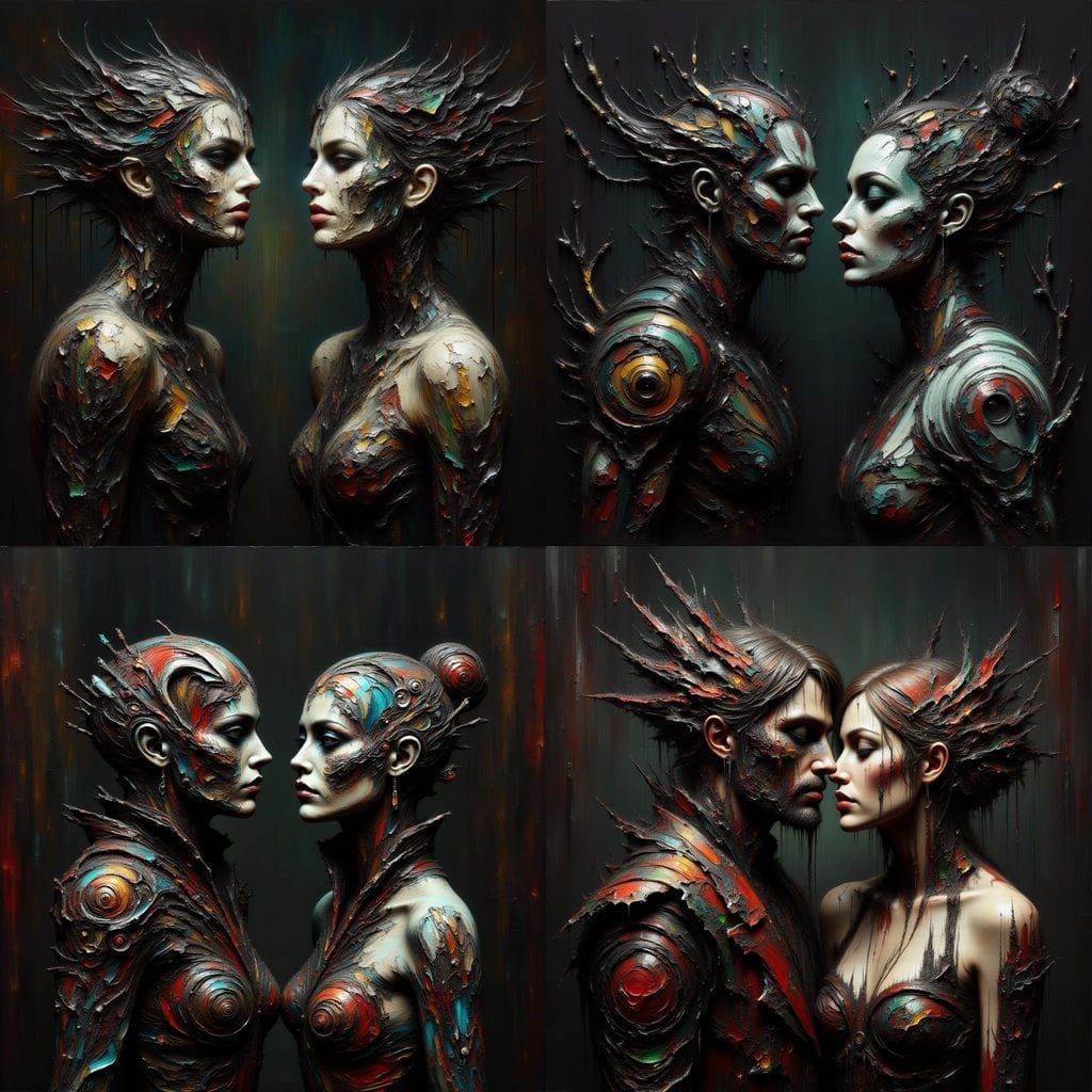 Gothic Victorian Woman with Sharp Teeth Portrait