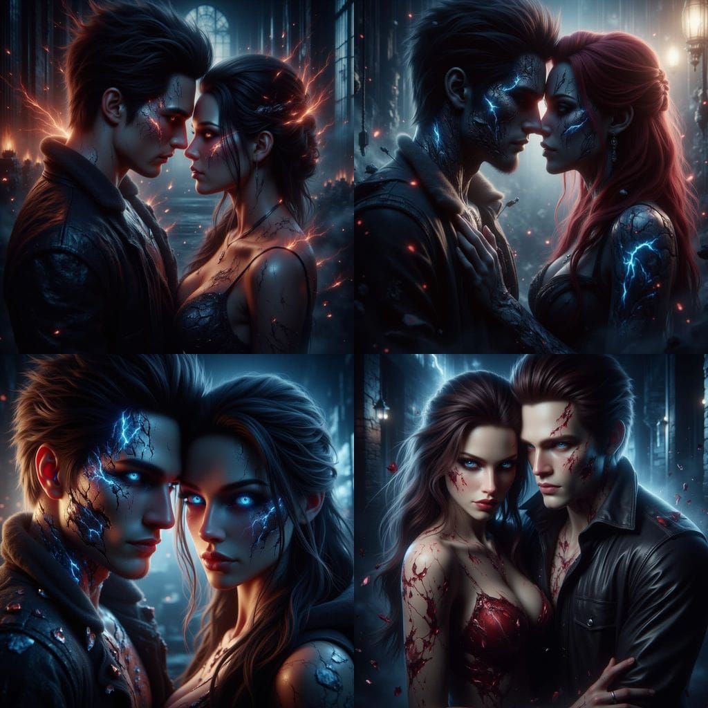 Edward and Bella Twilight Portrait Concept Art