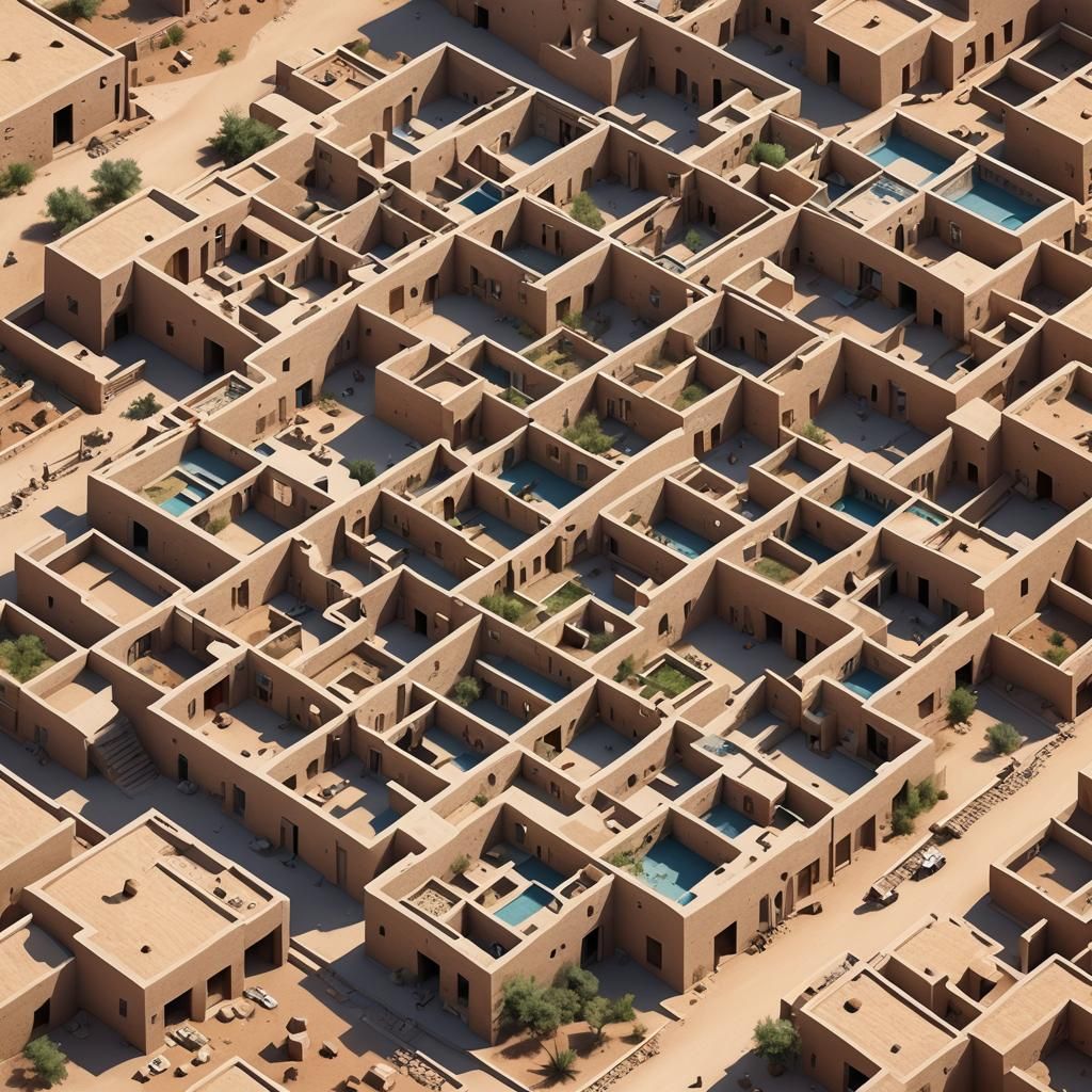 Isometric Sinai Housing with Natural Ventilation