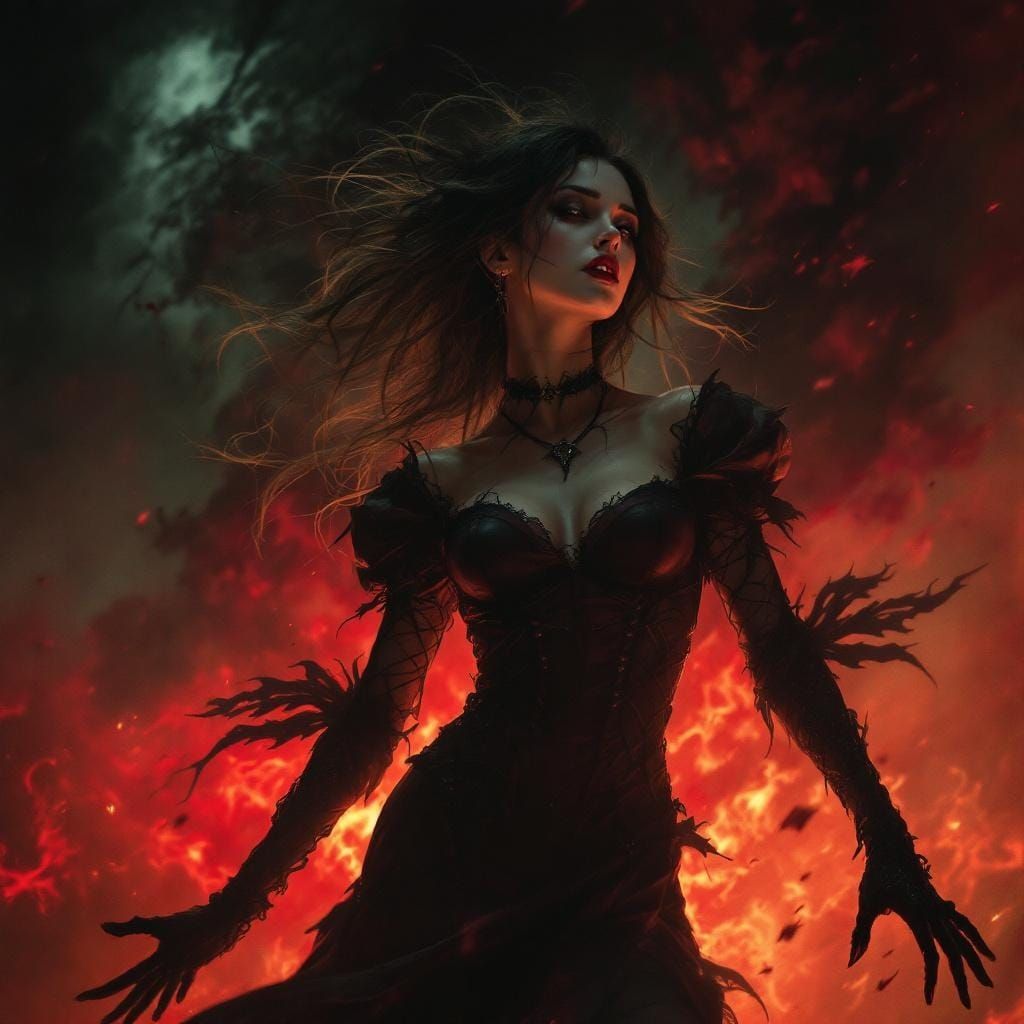 Portrait of a Lady with Hidden Evil