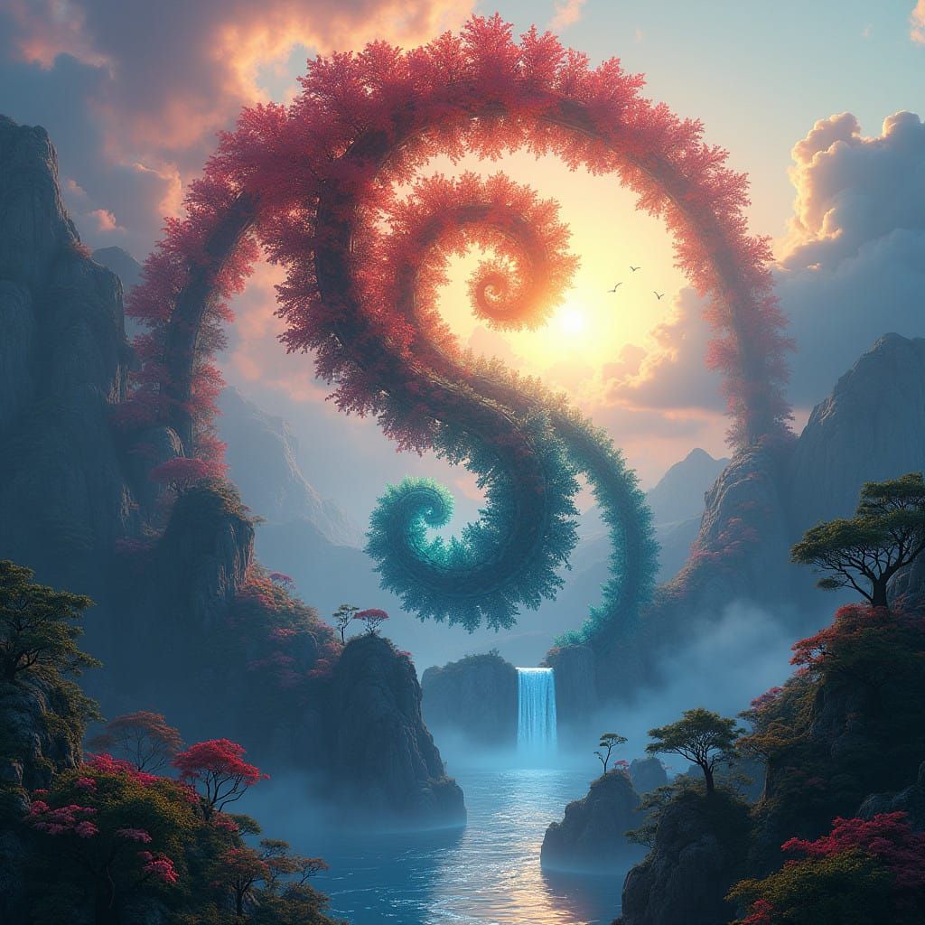 Surreal Nature Embodies Yin Yang Balance in Dreamlike Landsc...