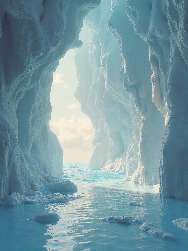 Immersive Digital Textile Landscape Outdated Rhythm White Si...