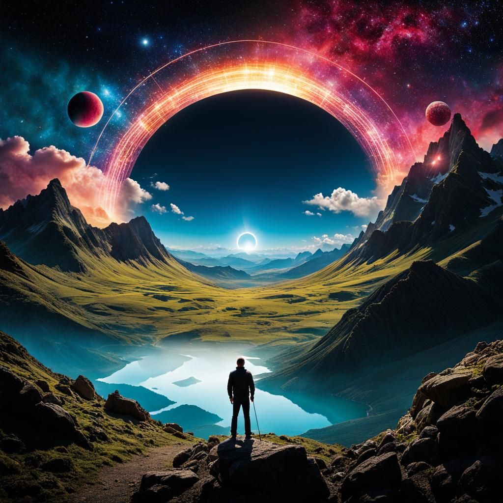 Abstract AI Vision of Delight