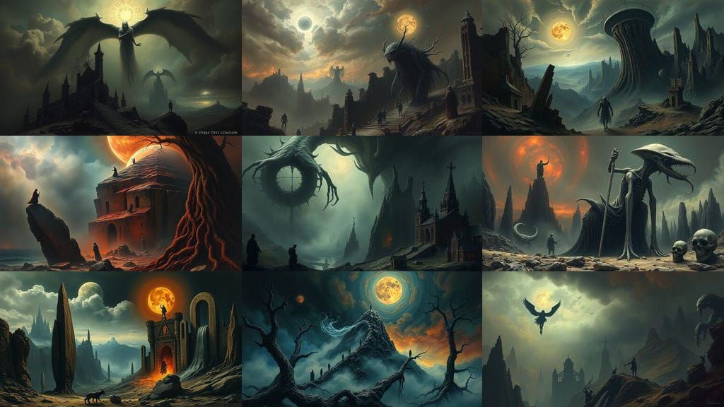 Dark Vision of Dante's Purgatorio, a Bizarre and Profound Sc...