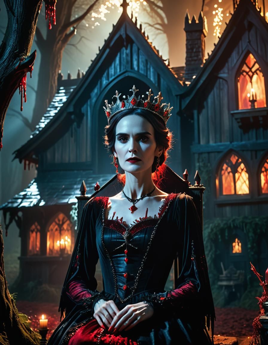 Gothic Fantasy Portrait: Winona Ryder as Blood Queen