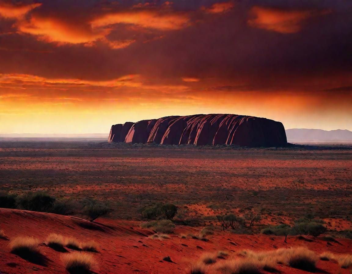 Ayers Rock: Epic Cinematic Australian Landscape