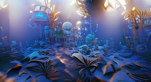 Vibrant Underwater Paradise in 3D Rendering
