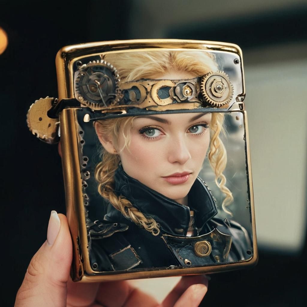 zippo lighter Steampunk lady