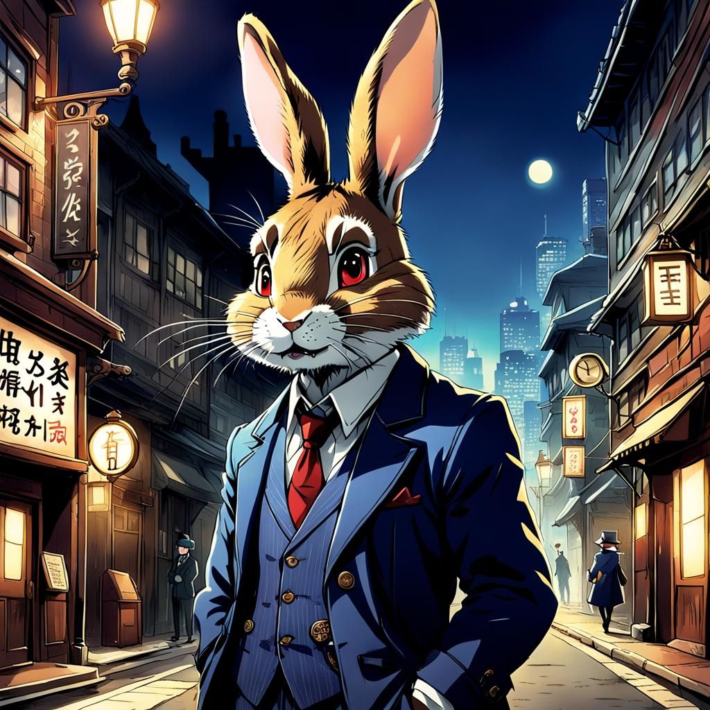 Br'er Rabbit as Anime Detective