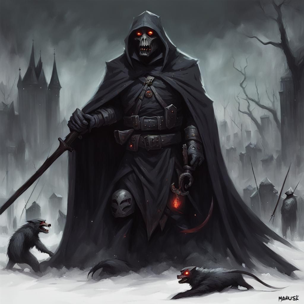 Grimdark Image in Gothic Style