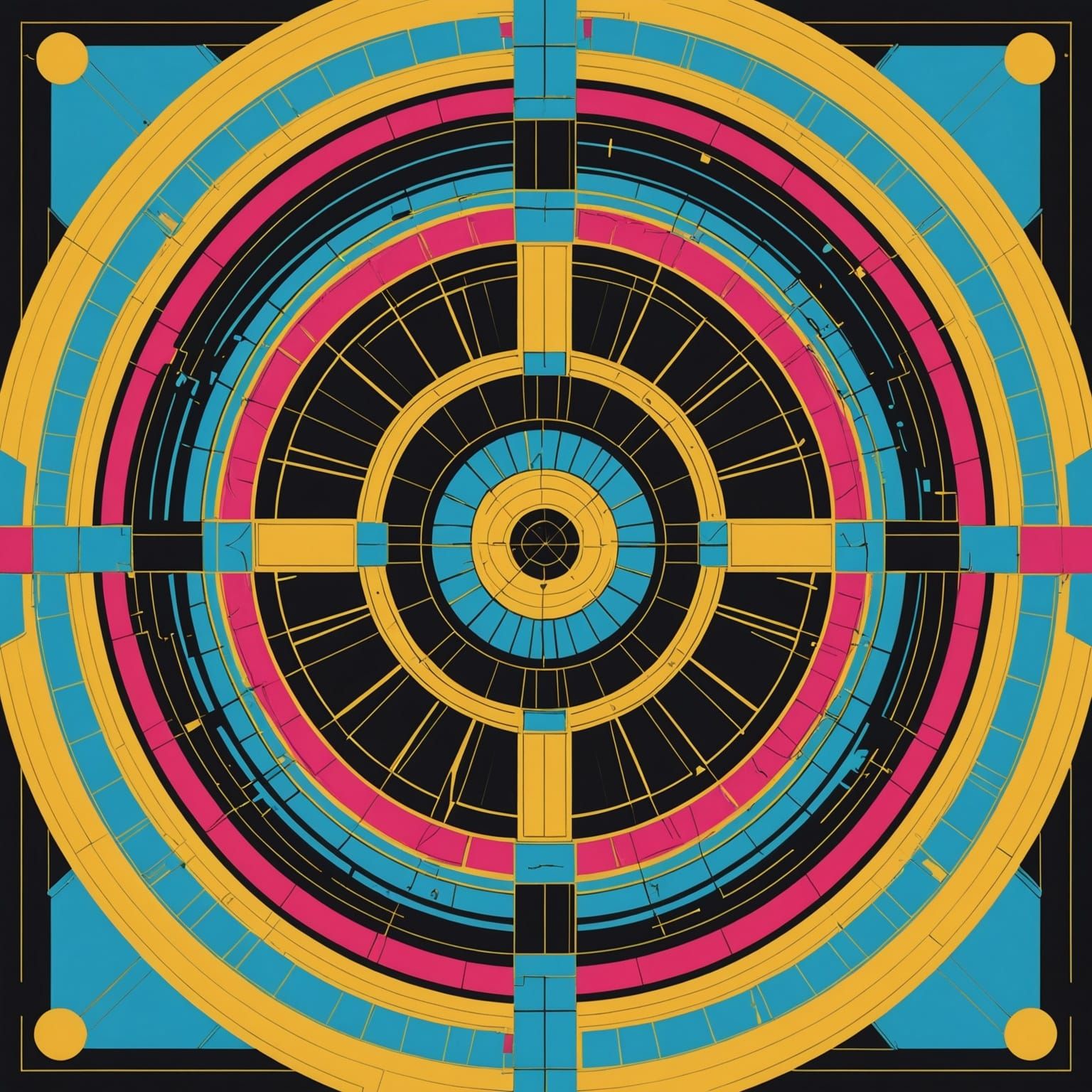 Quantum Leap Through Stargate in Pop Art Style