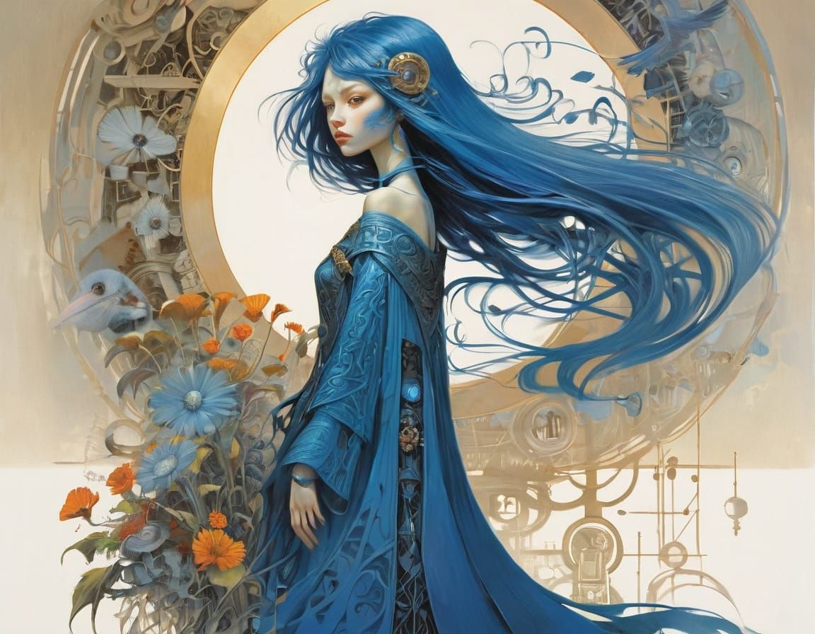 Dreamlike Landscape in Fantasy Art Style