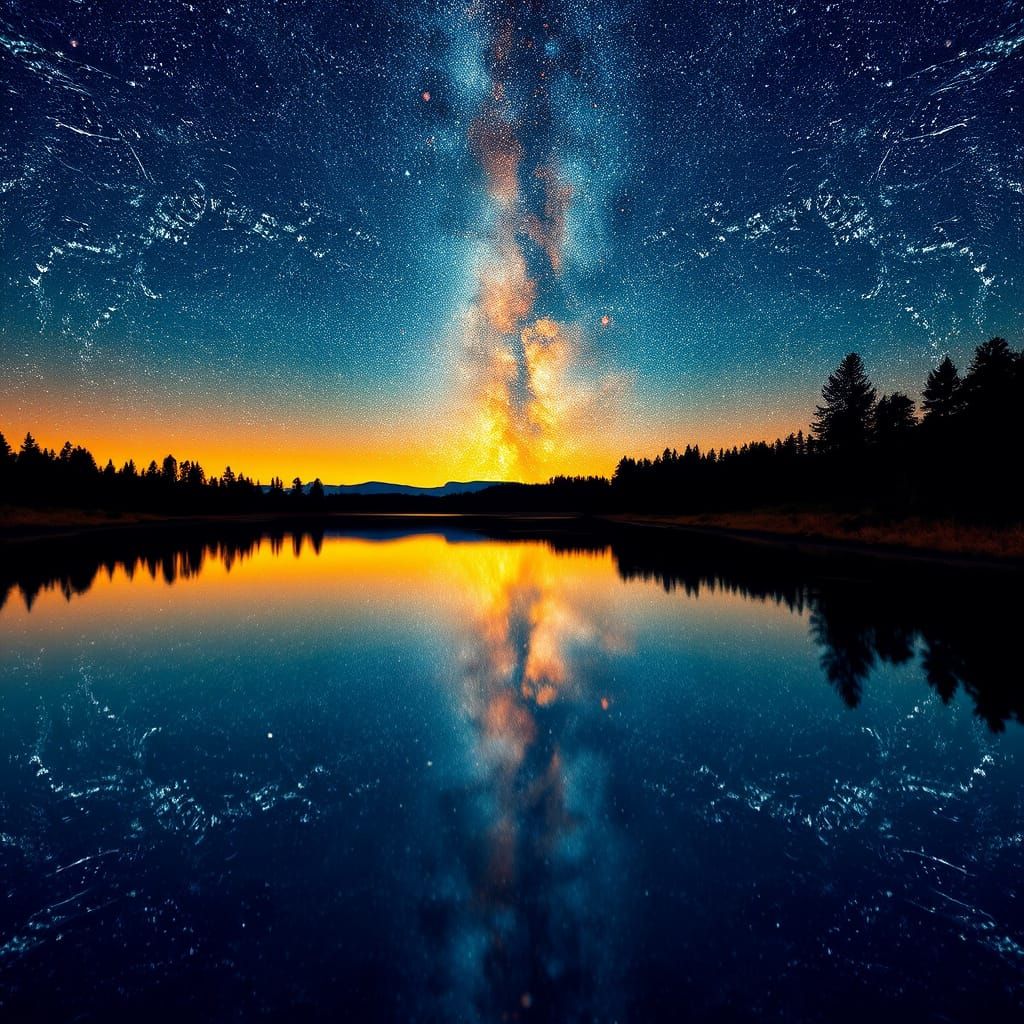 Abstract Image of Music and Art