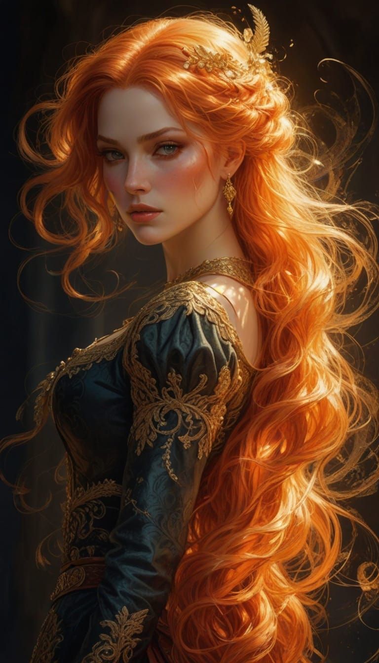 Renaissance Fantasy Portrait of Noble Woman