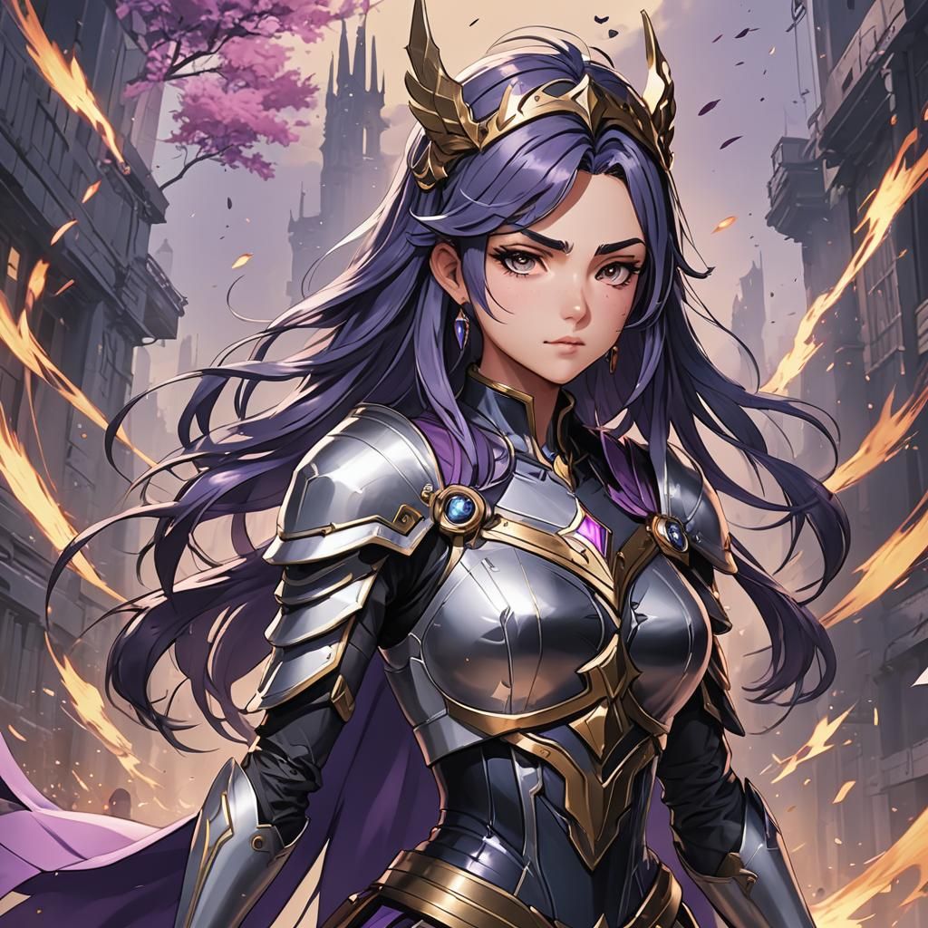 Reyna from Valorant in Anime Style