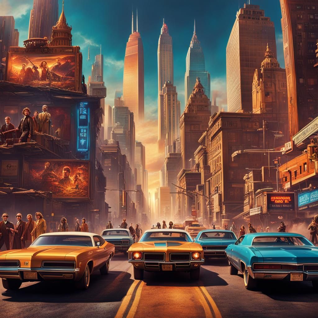 1970s Style Action Movie Poster