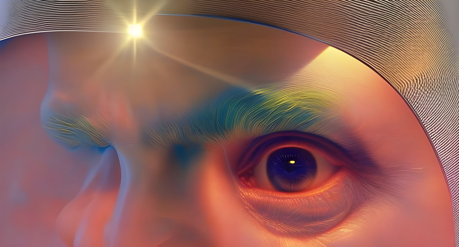 Ethereal Ring Inside Nested Glass Boxes, Photorealistic