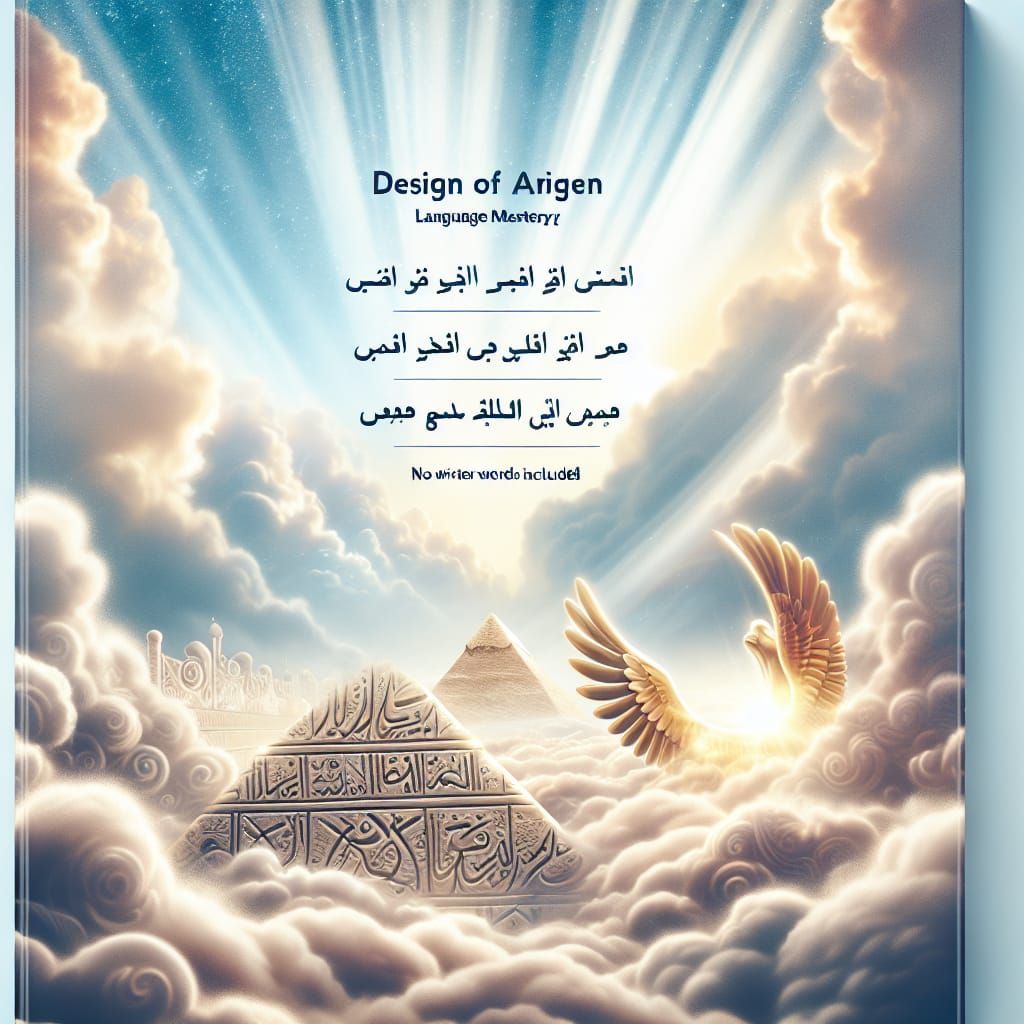 Egyptian Arabic Book Cover: Divine Linguistic Journey