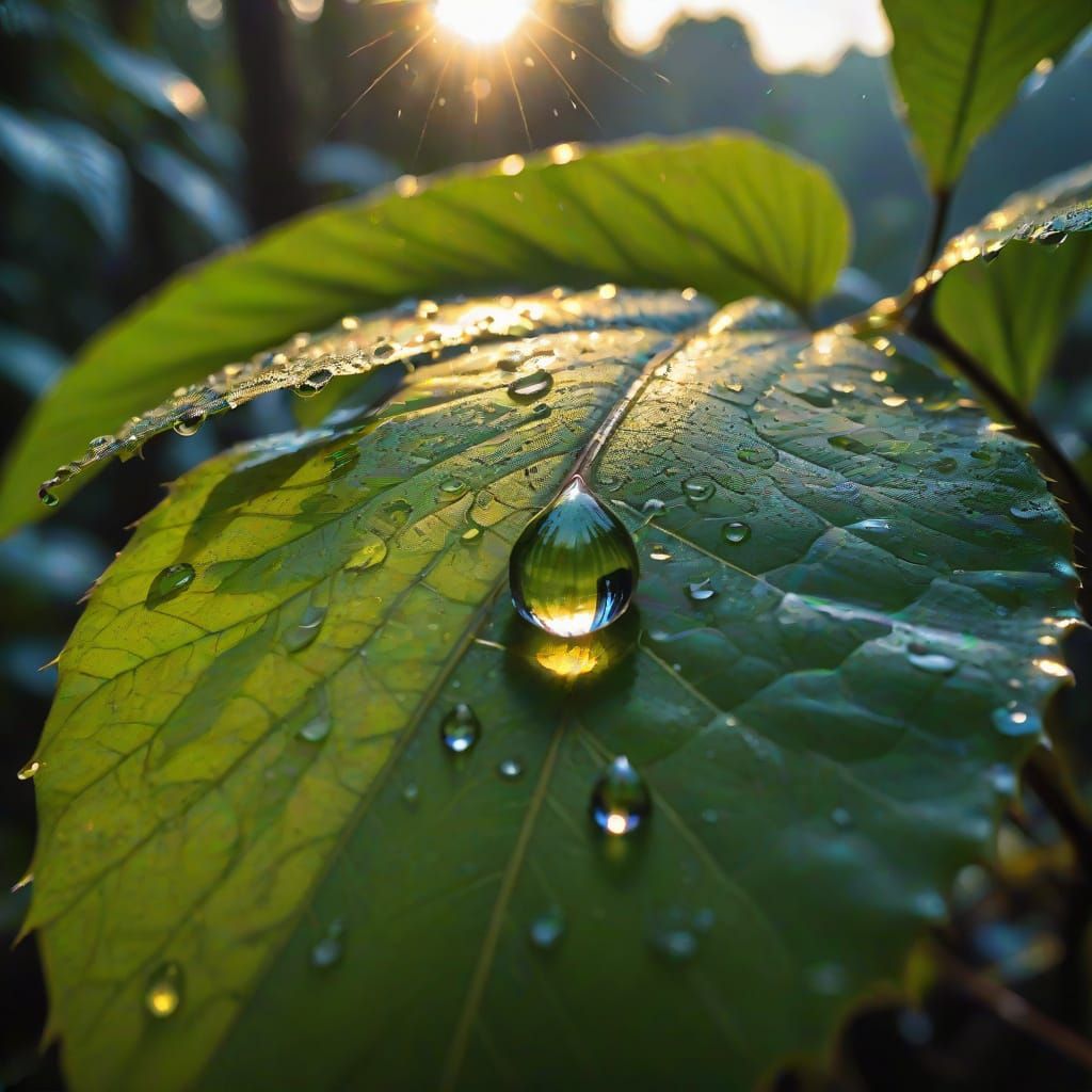 Raindrop's Reflection: A Macro View of the World