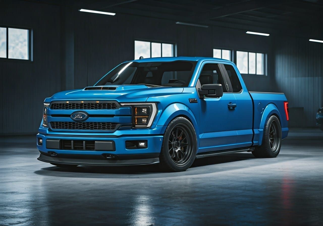 Aggressive 2019 Ford F-150 2-Door Pickup in Metallic Blue