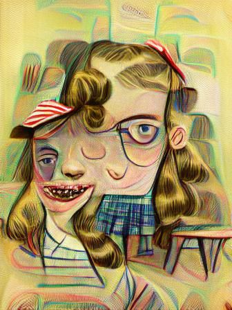 Nostalgic Portrait of a 1940s Schoolgirl