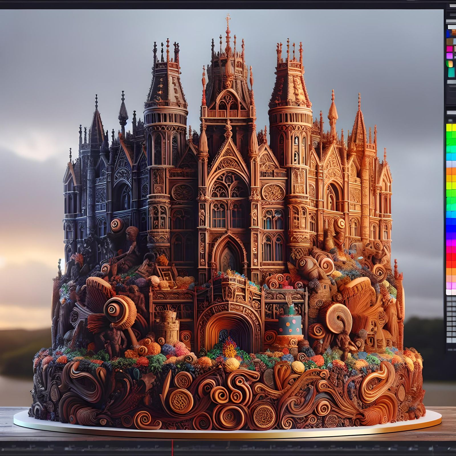 Spectacular Royal Birthday Cake Shaped Like UK Castle