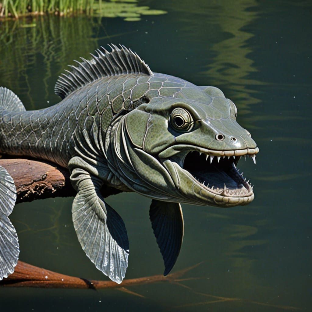 Aquatic Serpentine Creature in Crescent Lake