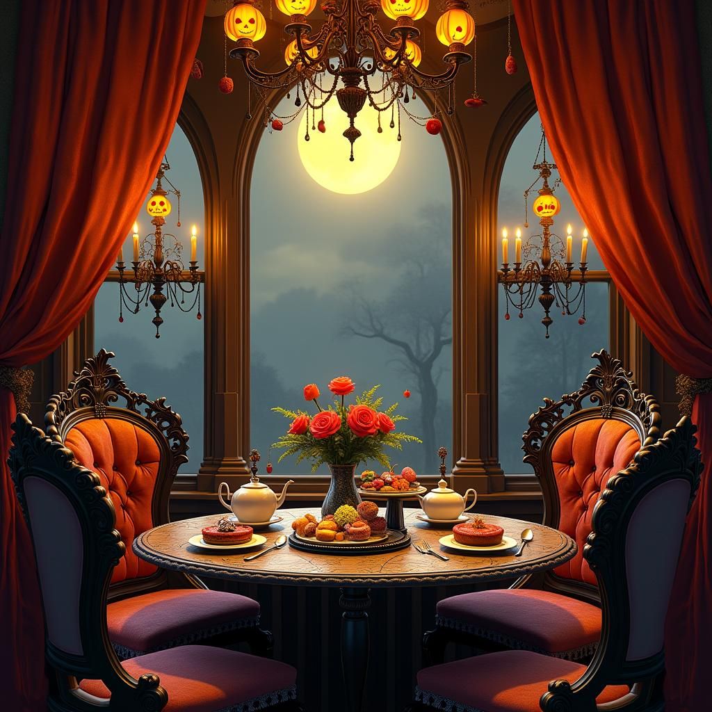 Nightmare Before Christmas Tea Room in Burton Style