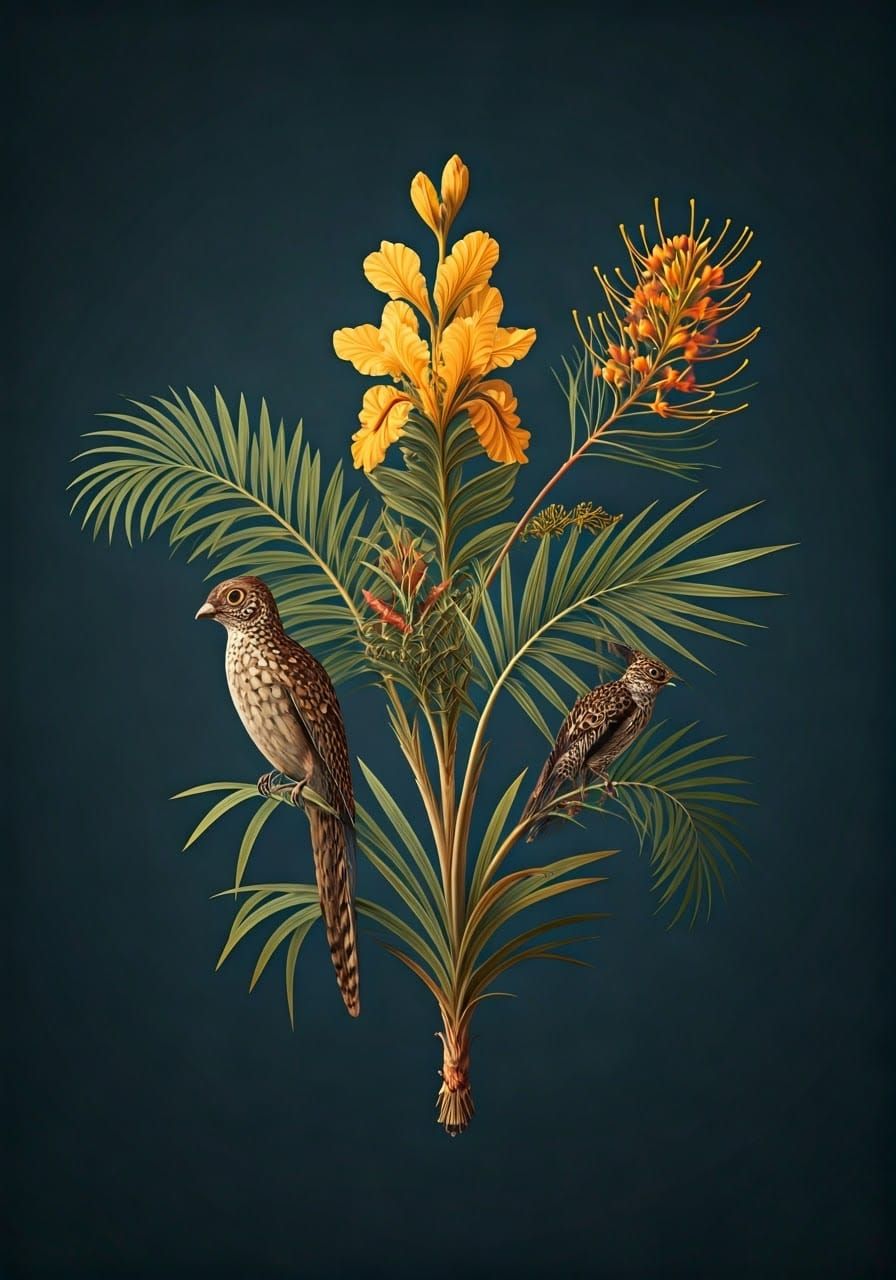 Whimsical Iris Folding with Wombilby and Kookaburra