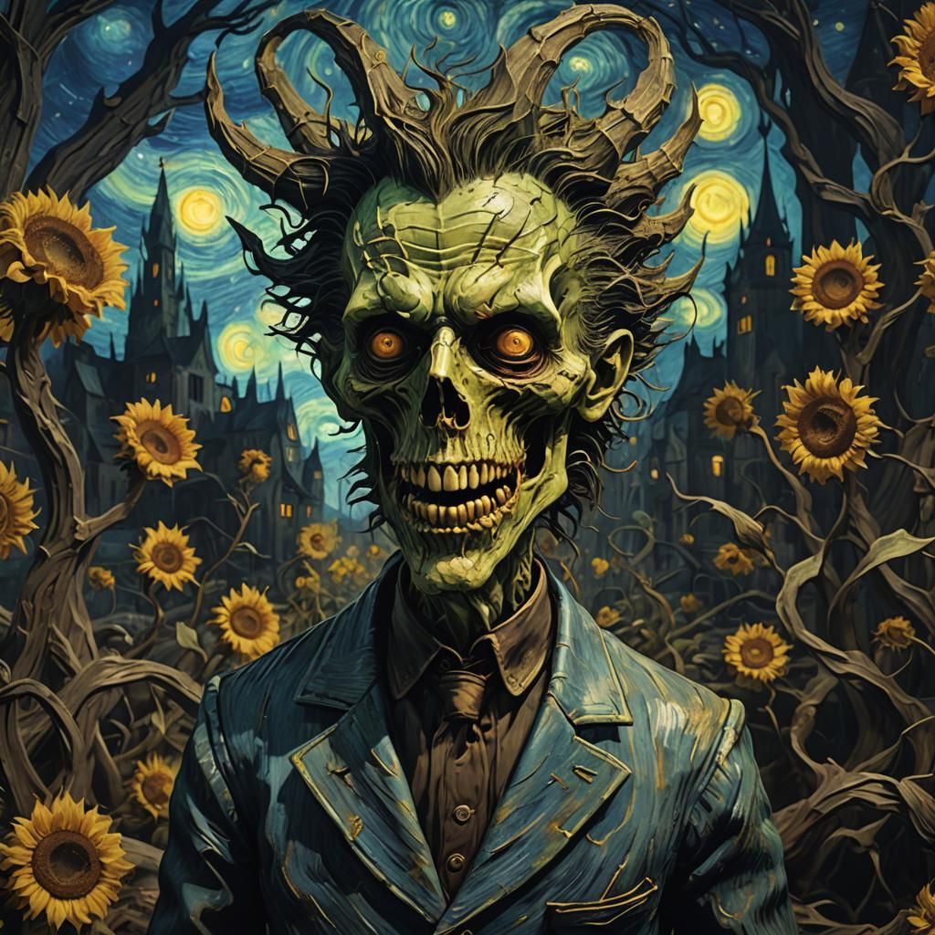 Eldritch Demon: Van Gogh Gothic Horror in 3D