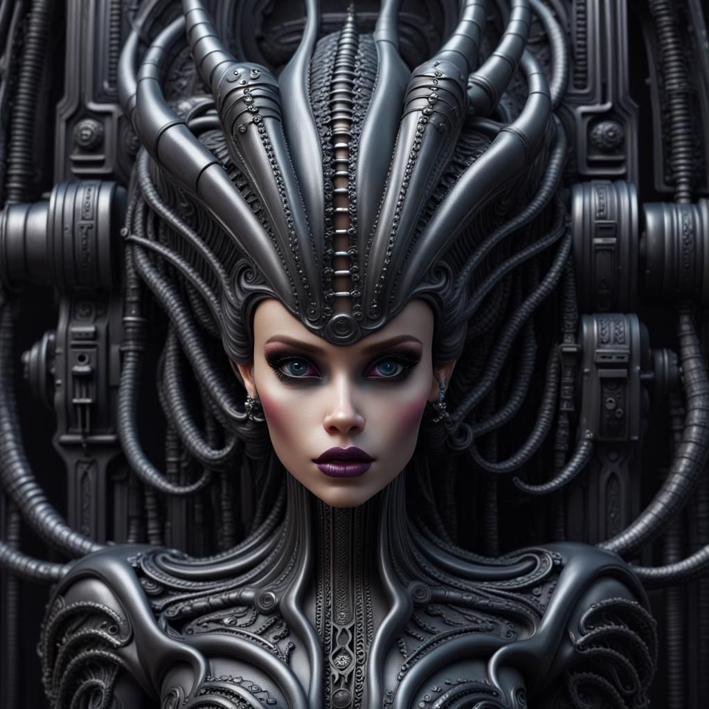 Barbie - H.R. Giger style (series)