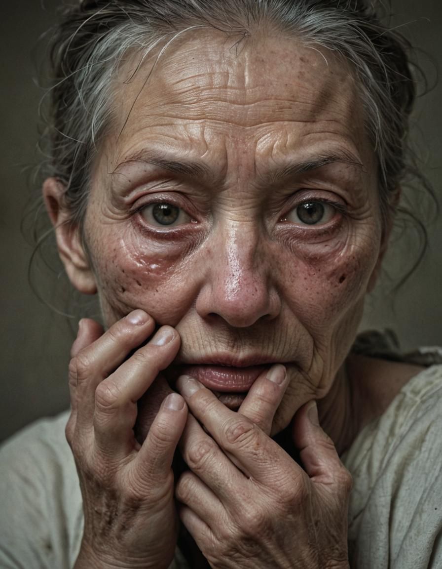 Detailed Portrait of an Unattractive Woman