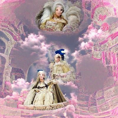 Anne Boleyn and Marie Antoinette in Baroque Style