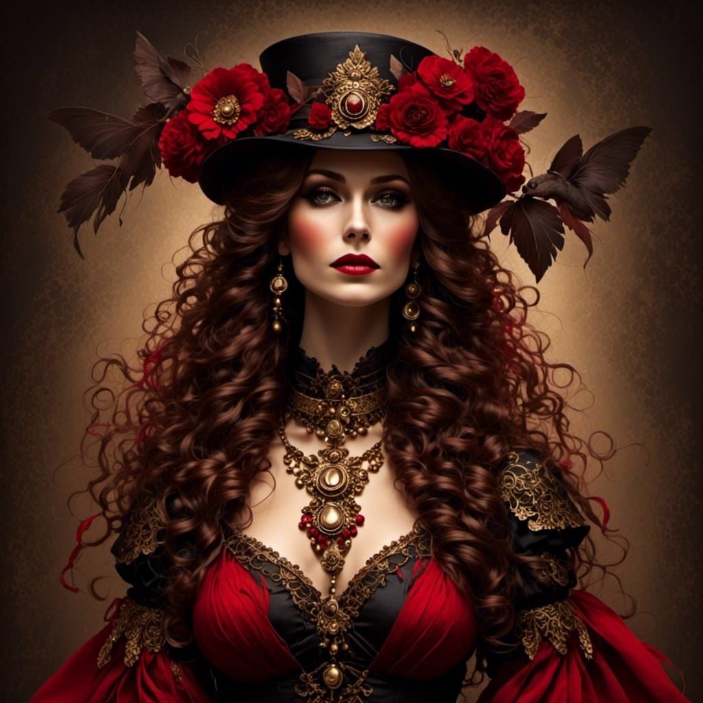 Abstract Yarn World with Chocolate Details