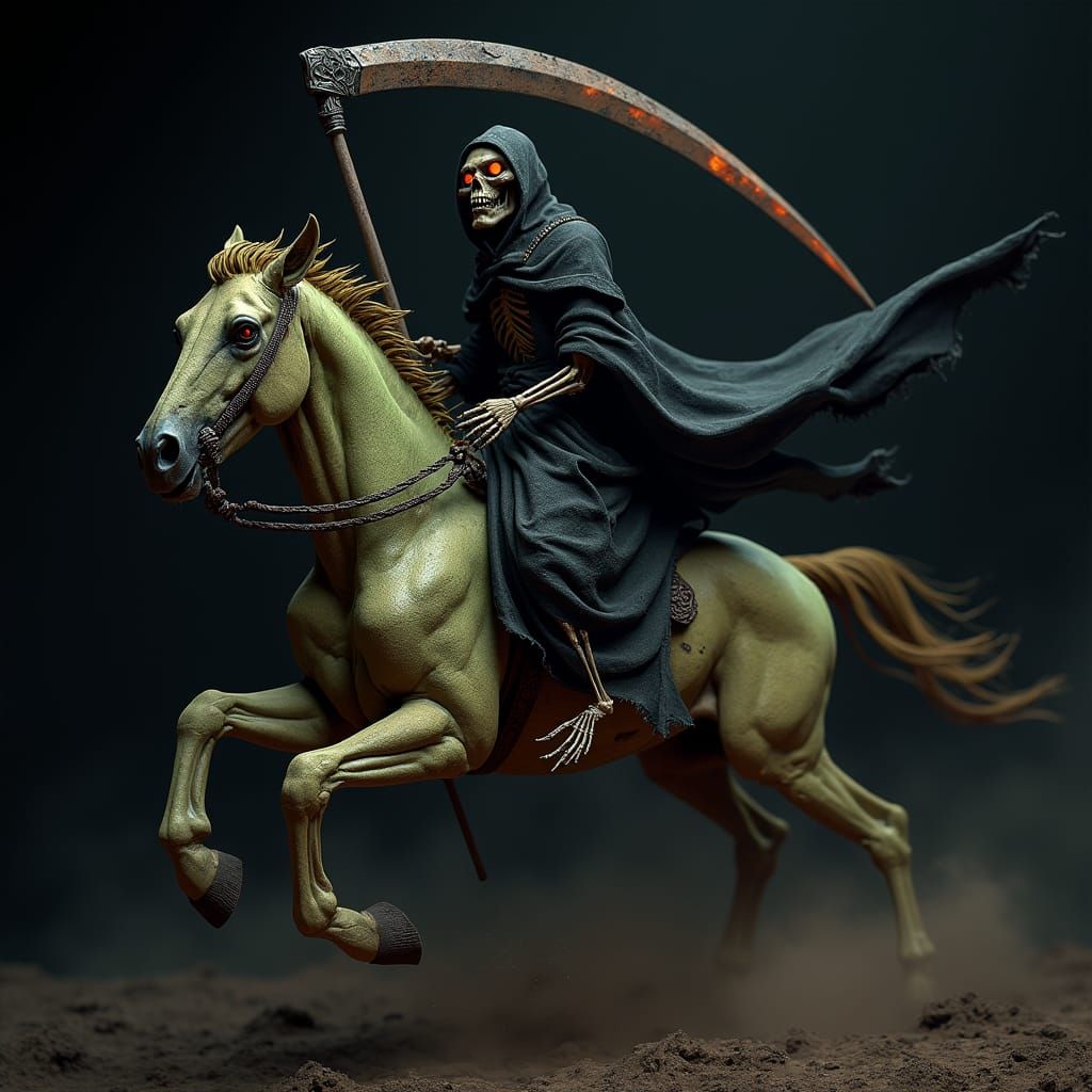 Death Rides a Pale Horse Through the Night