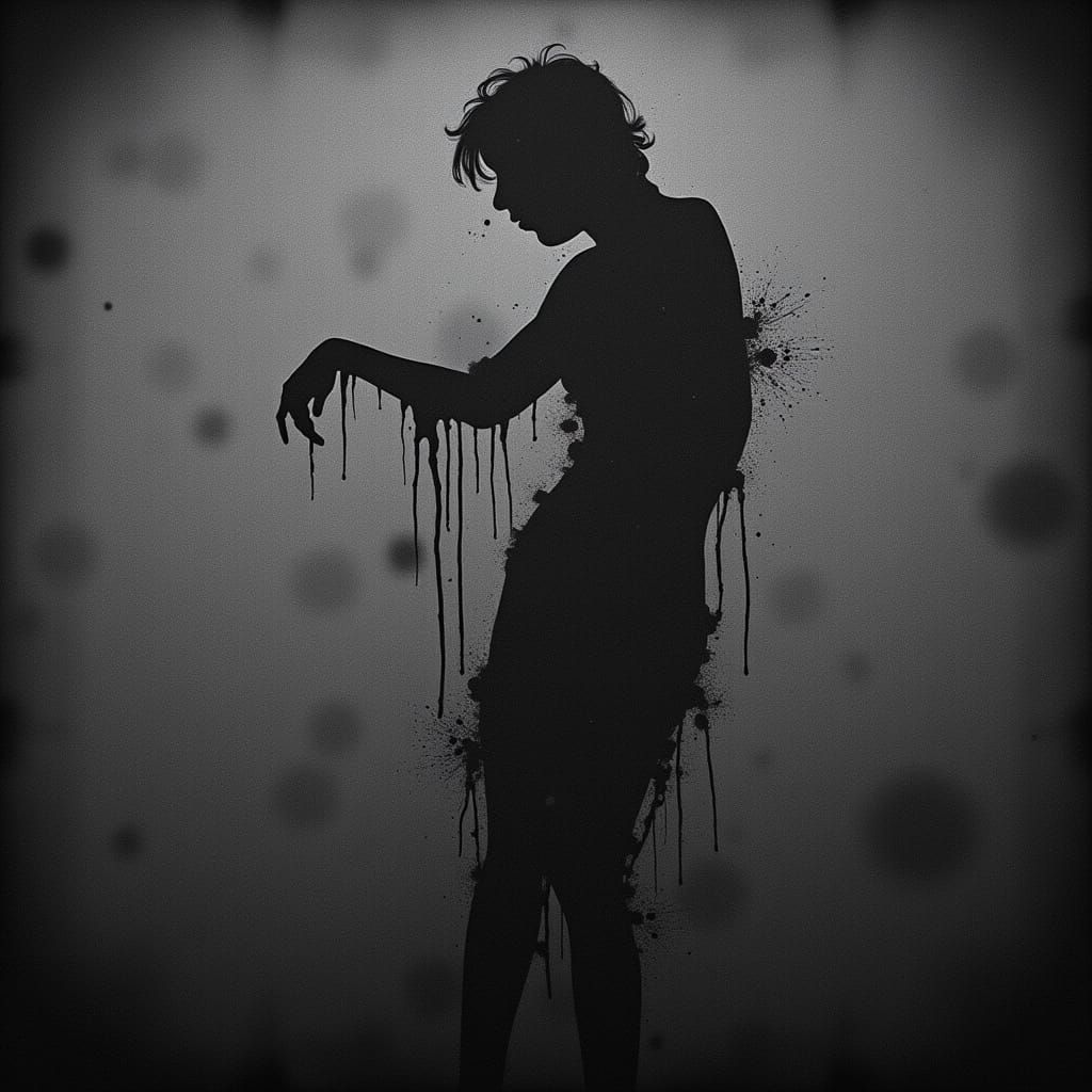 Zombie Pinup Girl with Grungecore Style