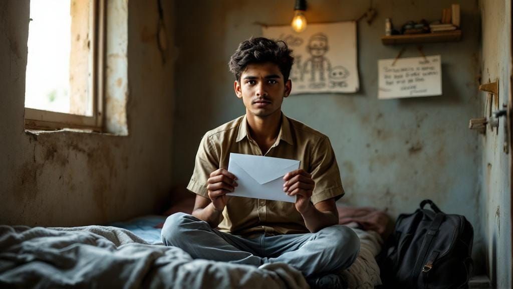 Indian Boy's College Acceptance Letter