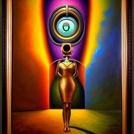 Ringing Bell Surrounded by Luminous Sparkles