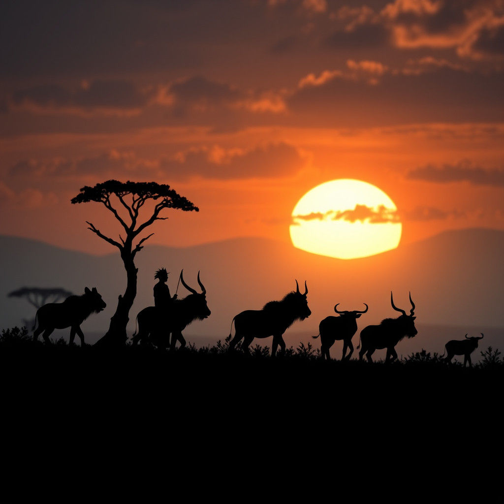 Serengeti Shadowbox: A Miniature Animal World