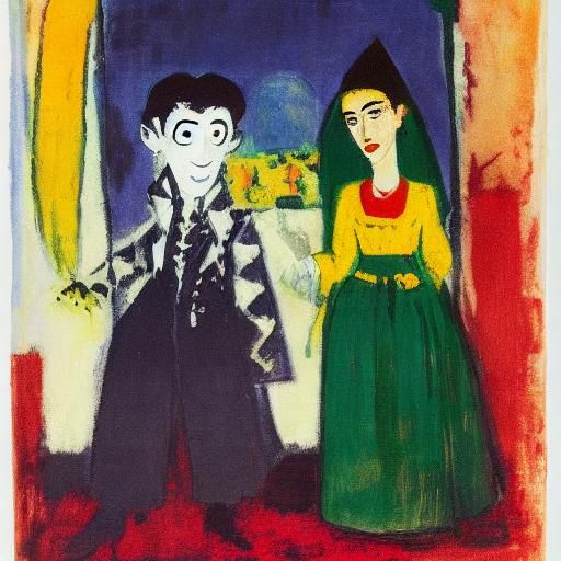 Vampire's Gift: Abstract Impressionist Painting