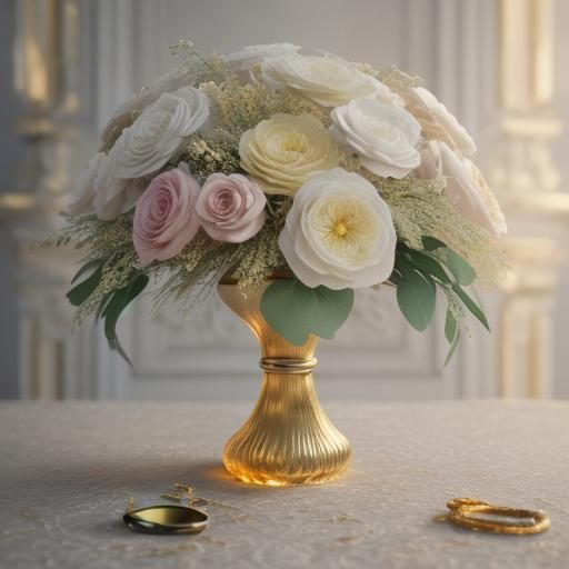 Intertwined Diamond Wedding Rings in Fantasy Style